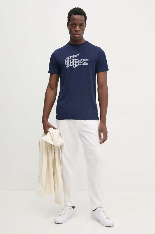 Lacoste t-shirt TH2623 granatowy AW24