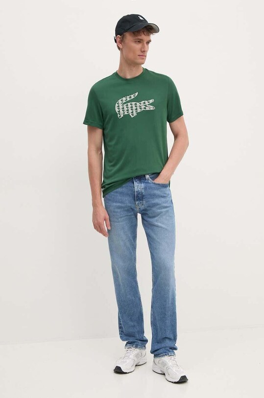 Majica kratkih rukava Lacoste TH2623 zelena AW24
