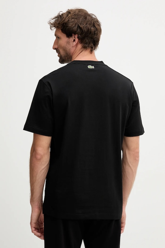 Odjeća Pamučna majica Lacoste TH2739 crna