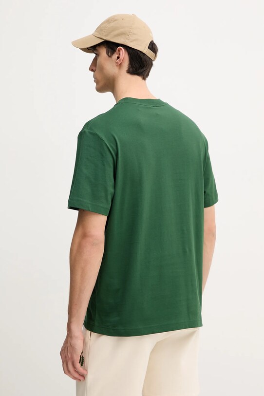 Oblečení Bavlněné tričko Lacoste TH2827 zelená
