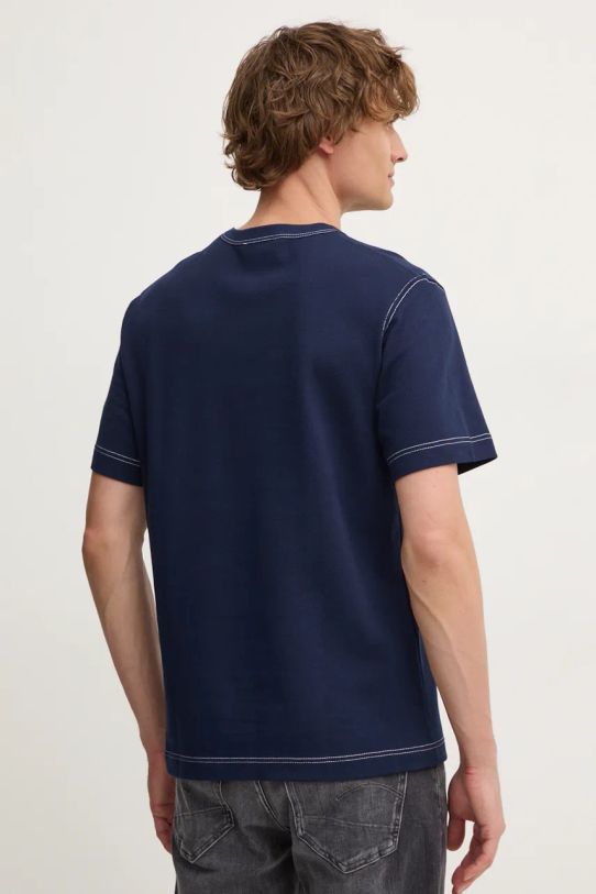 Îmbrăcăminte Lacoste tricou din bumbac TH2829 bleumarin