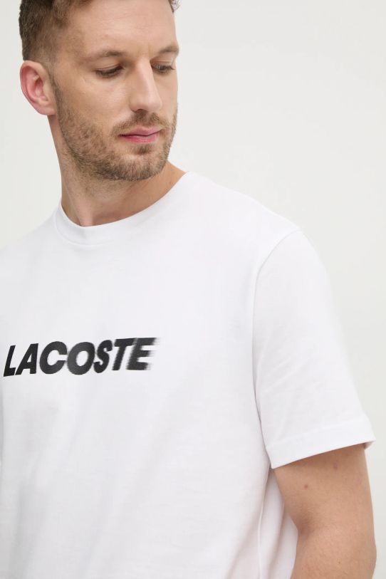 Одежда Хлопковая футболка Lacoste TH2861 белый