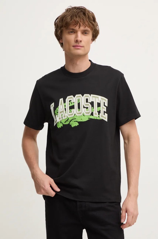 Lacoste t-shirt TH4149 fekete AW24