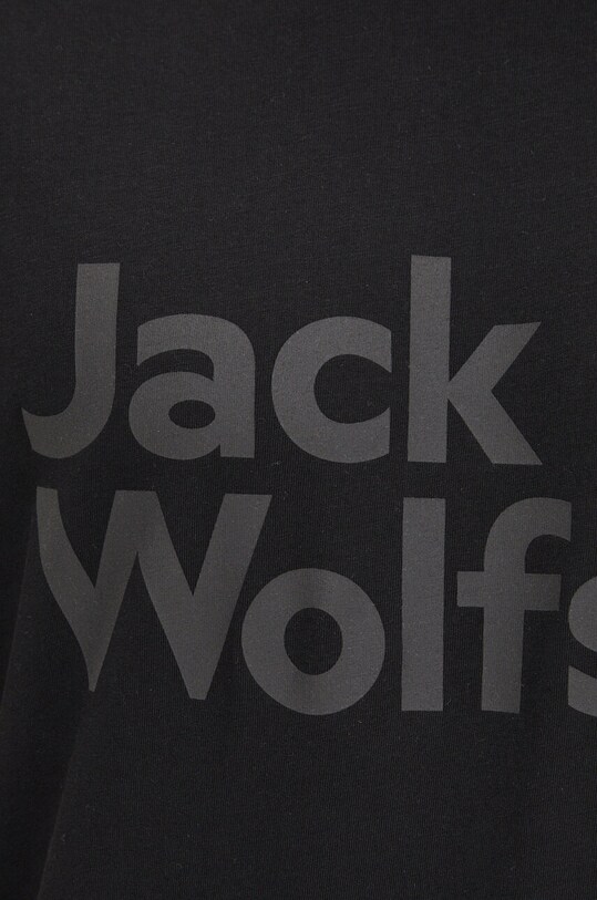 Jack Wolfskin tricou din bumbac Brand 1809591 negru
