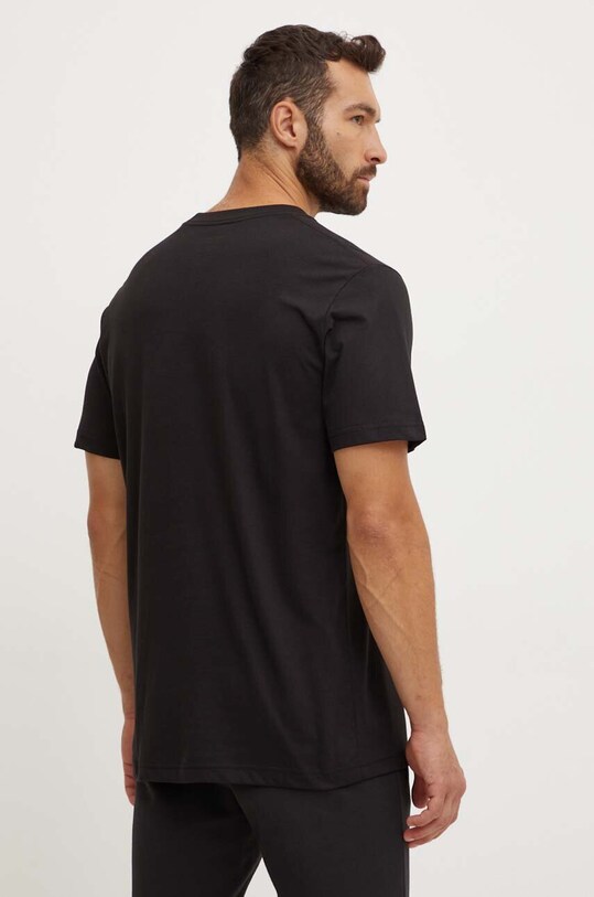 Odzież Jack Wolfskin t-shirt bawełniany Bergblick A60070 czarny