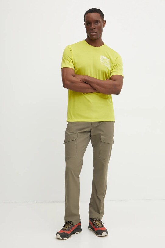 Jack Wolfskin t-shirt sportowy Vonnan A62314 żółty SS25