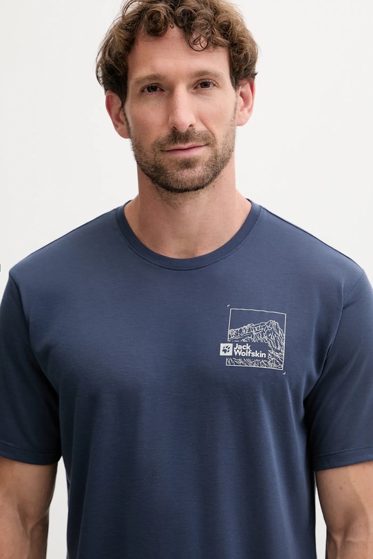 Jack Wolfskin t-shirt sportowy Vonnan A62314 granatowy