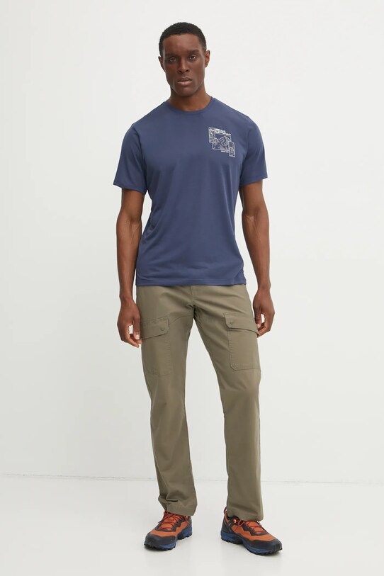 Jack Wolfskin sportos póló Vonnan A62314 sötétkék AW25