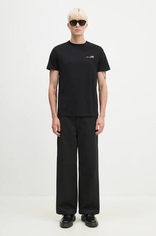Хлопковая футболка A.P.C. Standard Item Gots COHBO.M26404.TZC чёрный