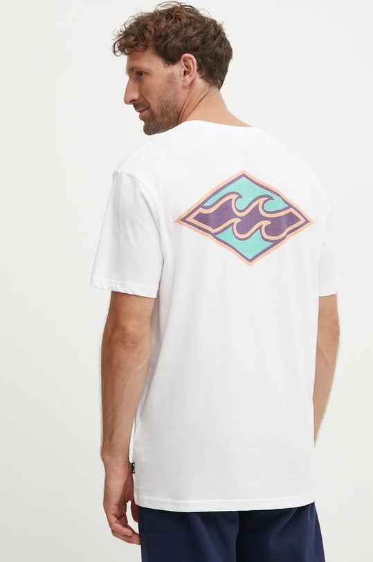 Oblečení Bavlněné tričko Billabong Crayon Wave ABYZT02443 bílá