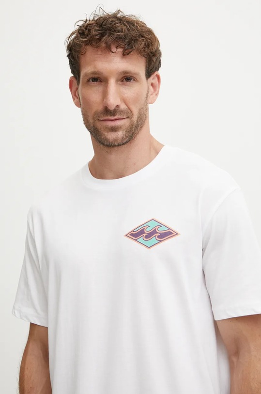Bavlněné tričko Billabong Crayon Wave bílá ABYZT02443