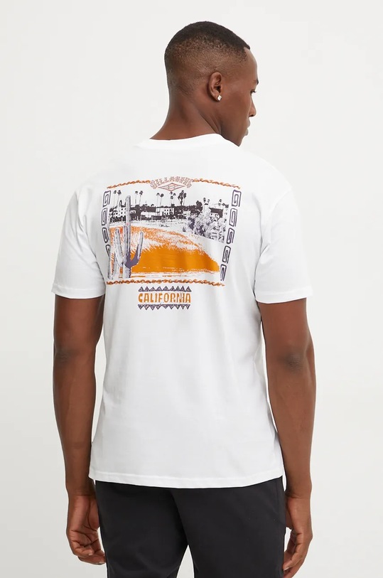 Billabong tricou din bumbac Dreamy Place print alb EBYZT00192