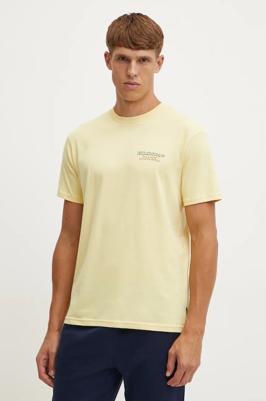 Odzież Billabong t-shirt Twin Fins ABYZT02485 żółty