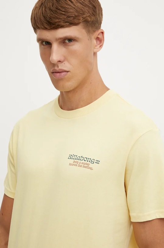 Billabong t-shirt Twin Fins żółty ABYZT02485