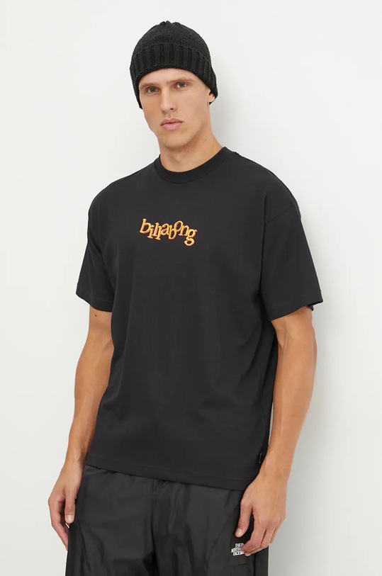 Футболка Billabong Otis Ninetees бавовна чорний UBYZT00641