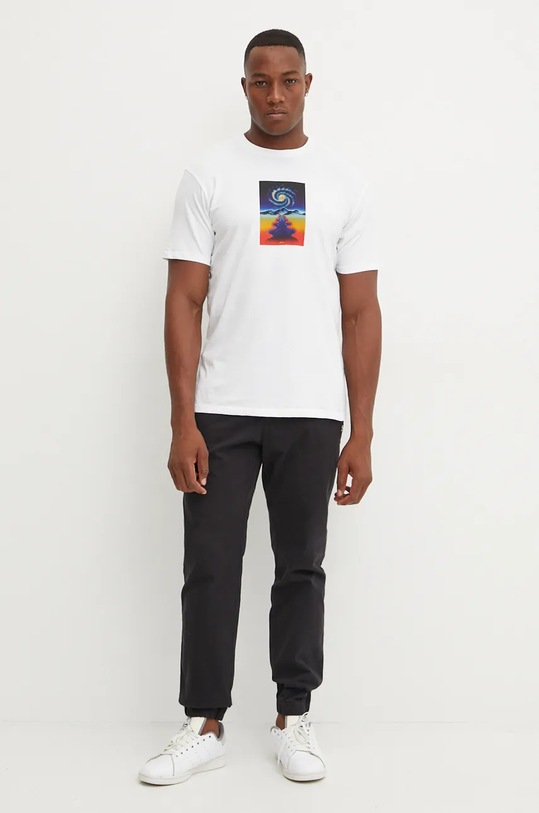 Quiksilver t-shirt Cosmic Vibration EQYZT07920 fehér AW24