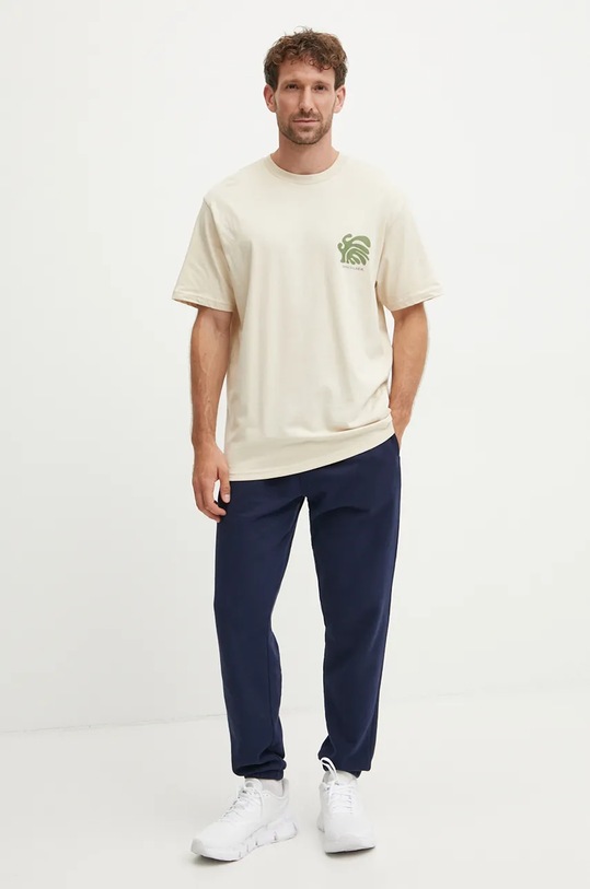 Bavlnené tričko Quiksilver Creations Mor AQYZT09904 béžová AW24