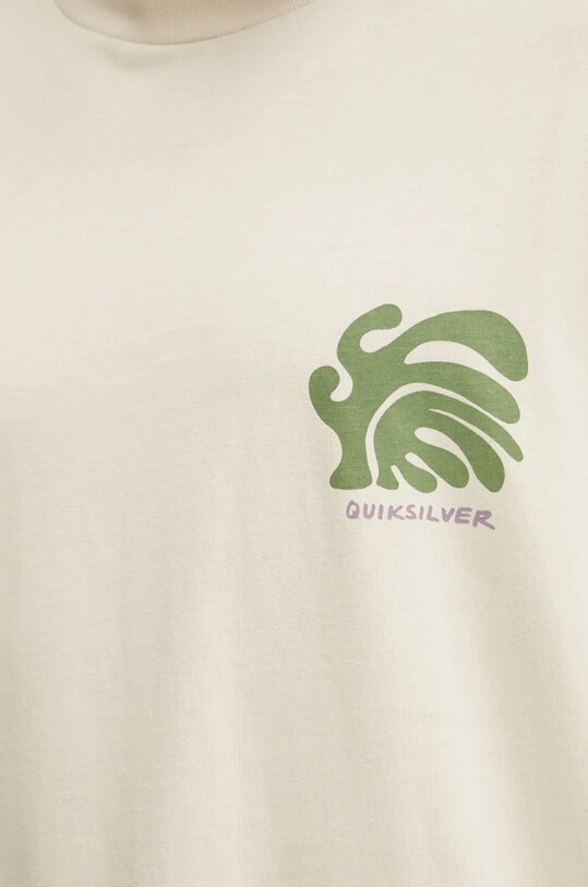Quiksilver tricou din bumbac Creations Mor AQYZT09904 bej
