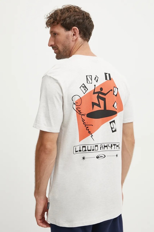 Бавовняна футболка Quiksilver Quik Surfer Moe бавовна сірий AQYZT09909