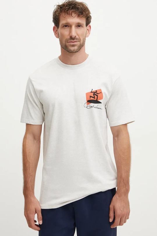 Одяг Бавовняна футболка Quiksilver Quik Surfer Moe AQYZT09909 сірий