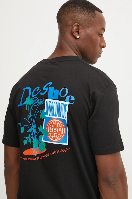 Бавовняна футболка DC Transfer бавовна чорний ADYZT05411