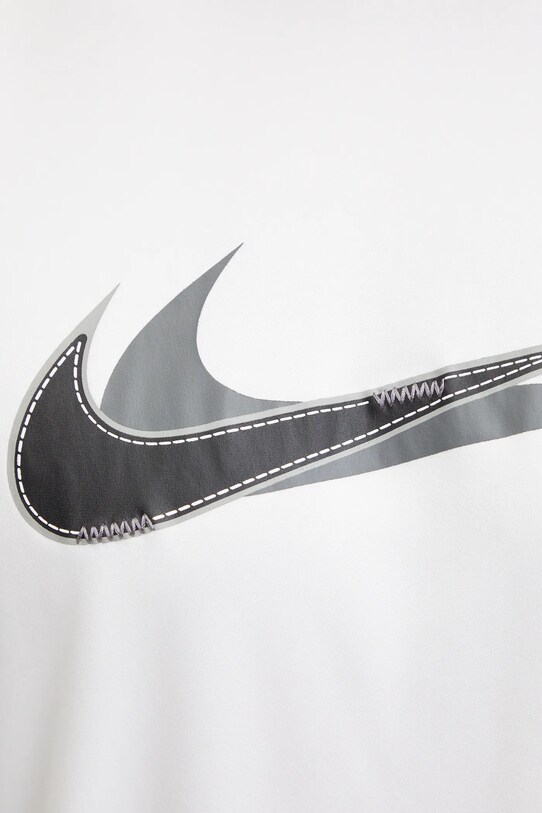 Nike t-shirt sportowy Stacked Swoosh biały NESSE512