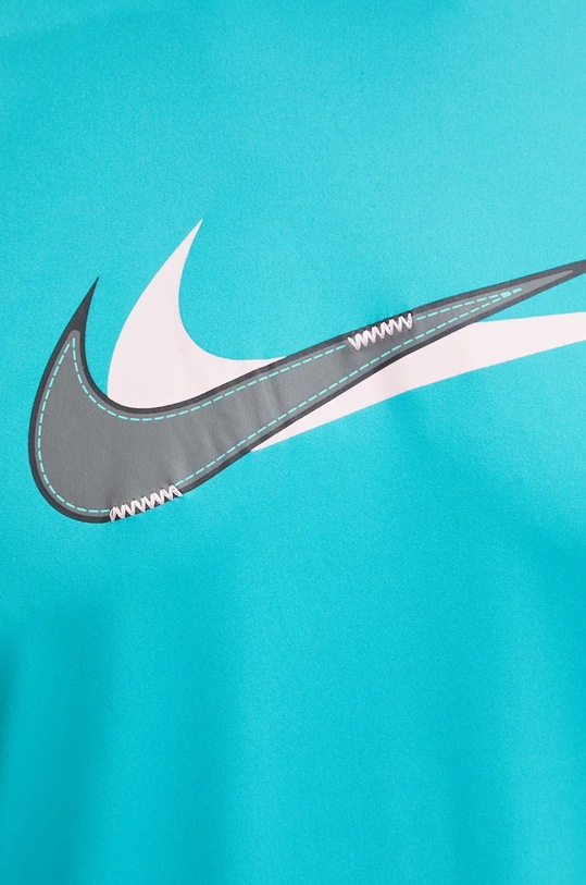 Sportovní triko Nike Stacked Swoosh NESSE512 tyrkysová