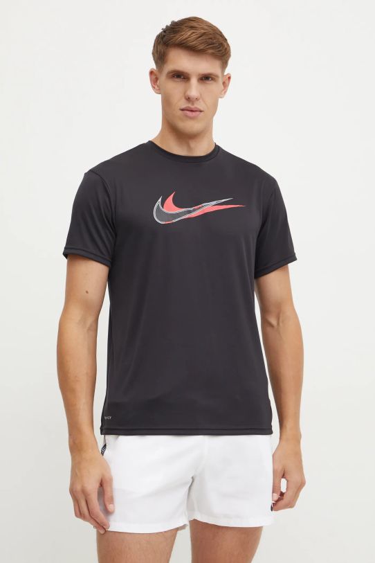 Спортивна футболка Nike Stacked Swoosh regular чорний NESSE512