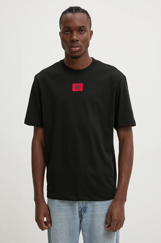 HUGO tricou din bumbac x RACING BULLS imprimeu negru 50530039