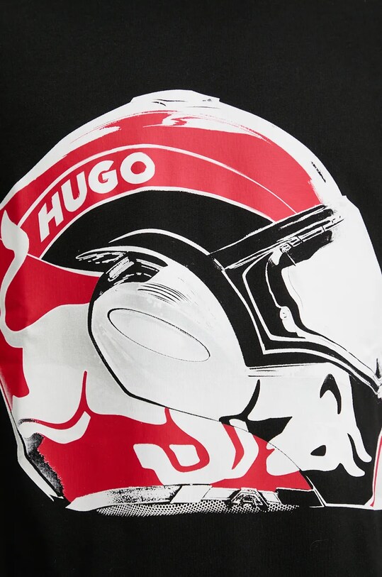 HUGO pamut póló x RACING BULLS 50530058 fekete