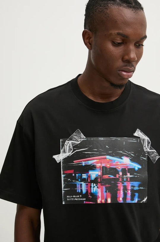 Pamučna majica HUGO x RACING BULLS crna 50530069