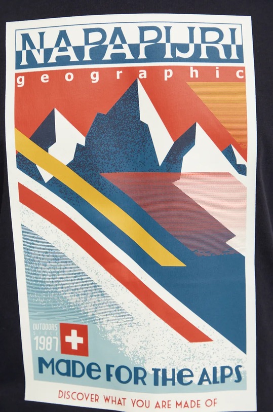 Napapijri t-shirt bawełniany S-Portalet NP0A4I3E0411 czarny