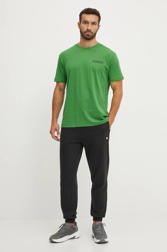 Napapijri tricou din bumbac S-Linth NP0A4I39G1T1 verde AW24