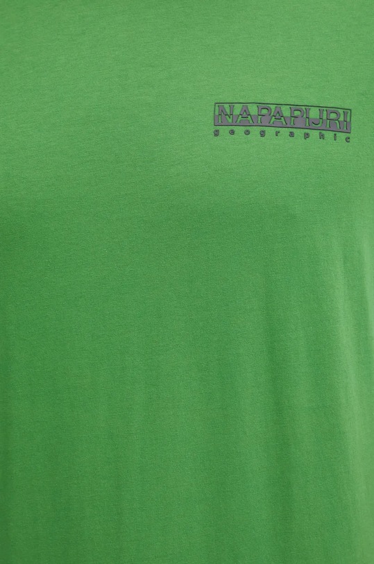 Napapijri tricou din bumbac S-Linth NP0A4I39G1T1 verde