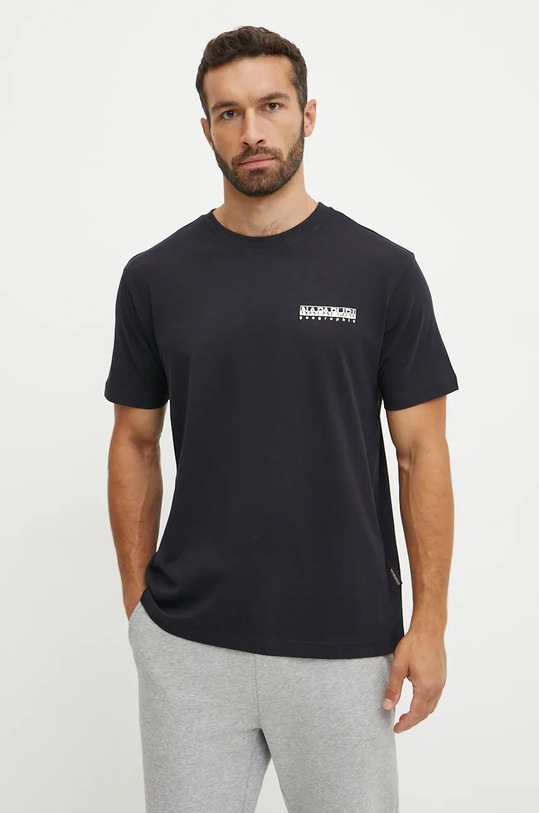 Oblačila Bombažna kratka majica Napapijri S-Linth NP0A4I390411 črna