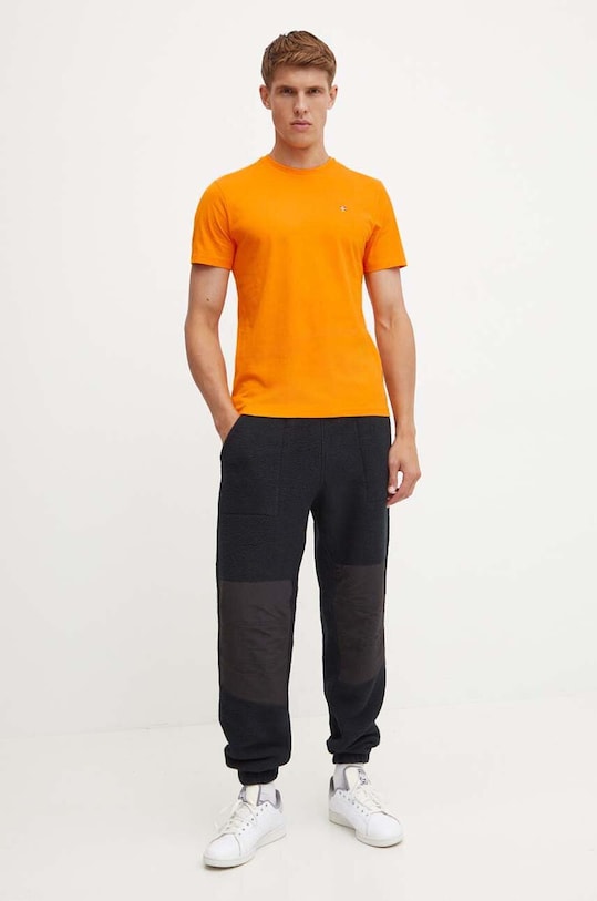 Napapijri t-shirt bawełniany Salis SS Sum NP0A4H8DA671 pomarańczowy AW24