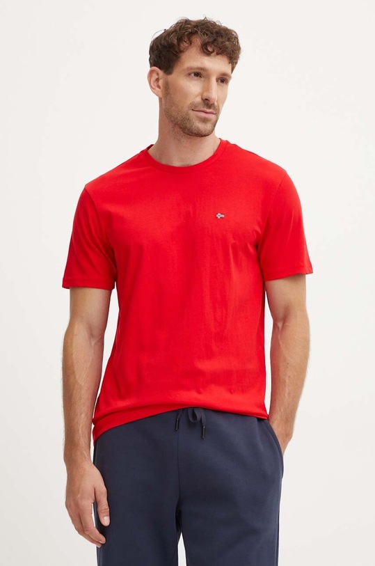 Napapijri tricou din bumbac Salis SS Sum rosu NP0A4H8DR061