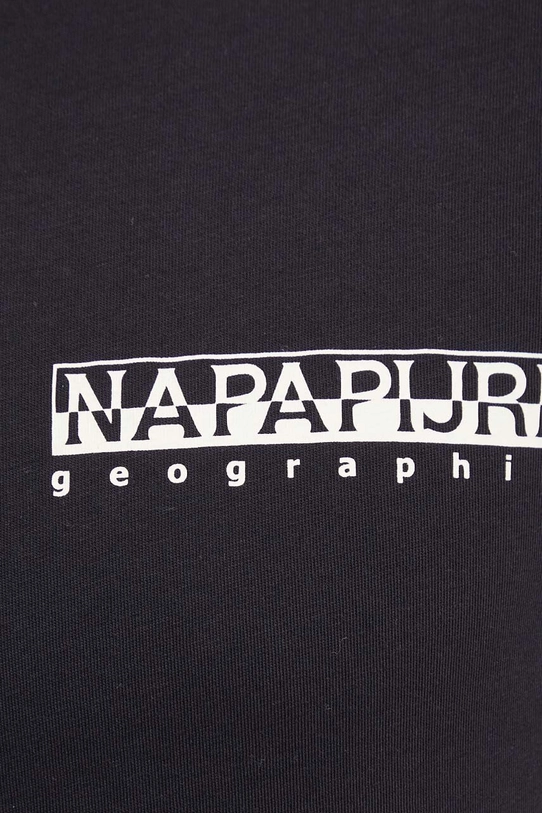 Napapijri t-shirt bawełniany S-Aleen NP0A4IN70411 czarny