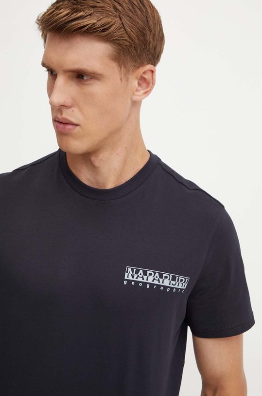 Bavlněné tričko Napapijri S-Mele černá NP0A4IN40411
