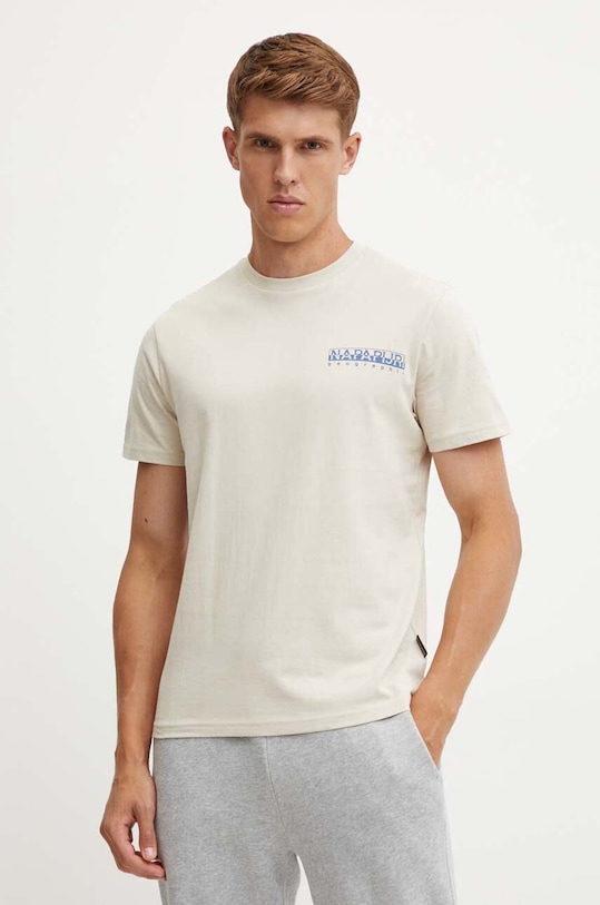 Oblečení Bavlněné tričko Napapijri S-Mele NP0A4IN4N901 béžová