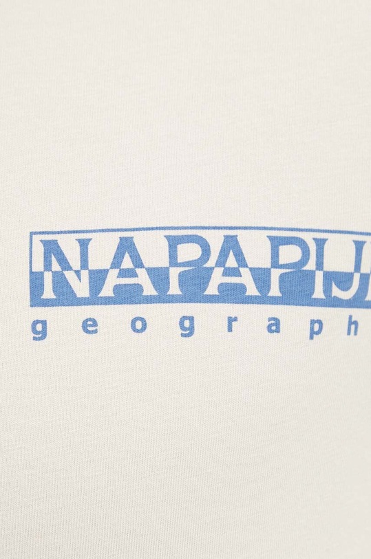 Bavlněné tričko Napapijri S-Mele NP0A4IN4N901 béžová
