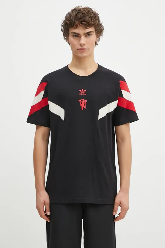 adidas Originals cotton t-shirt Manchester United OG Tee cotton black IS6519