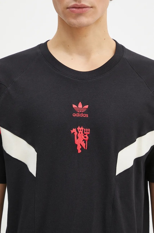 Bavlnené tričko adidas Originals Manchester United OG Tee čierna IS6519