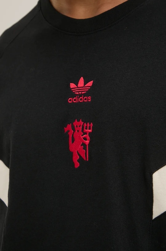Bavlněné tričko adidas Originals Manchester United OG Tee IS6519 černá
