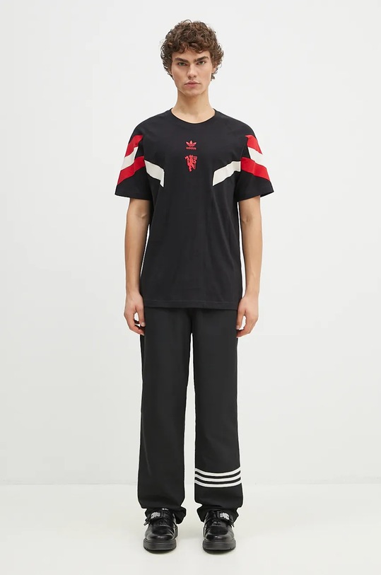 Bavlnené tričko adidas Originals Manchester United OG Tee IS6519 čierna