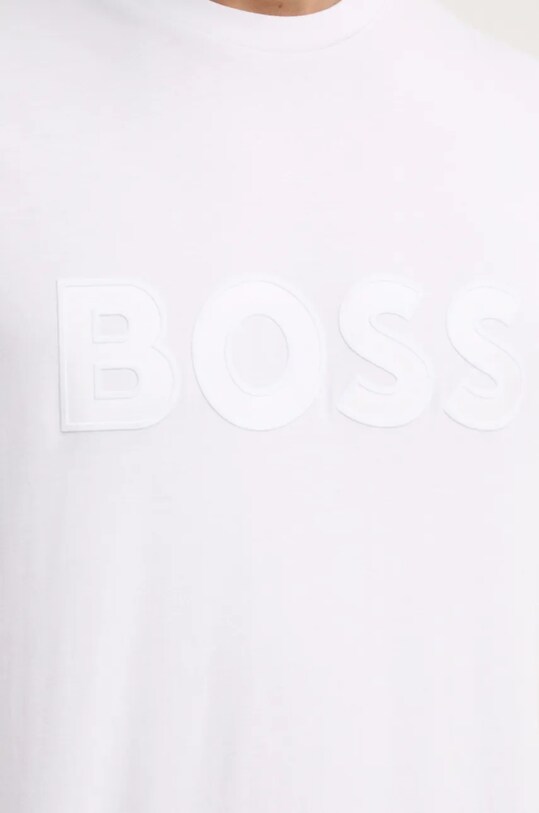 Бавовняна футболка BOSS 50527338 білий