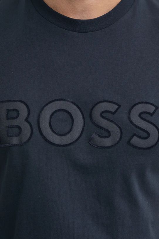 BOSS tricou din bumbac 50527338 bleumarin