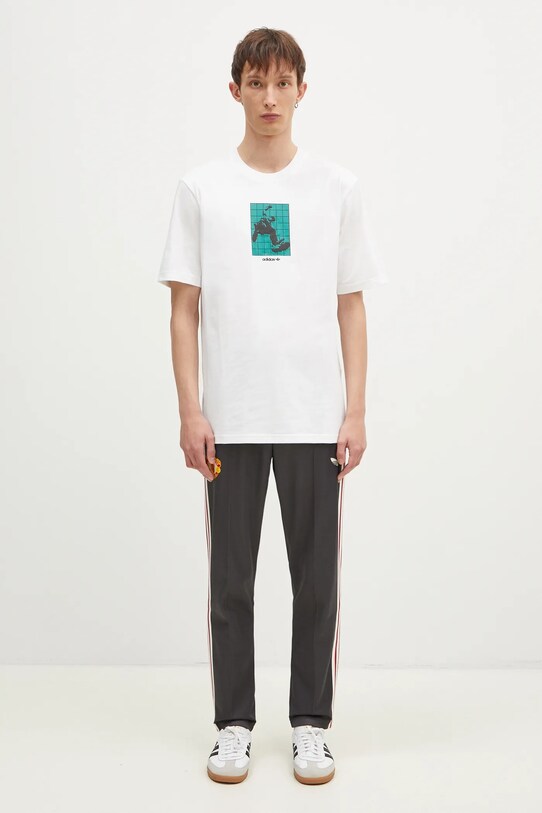 adidas Originals t-shirt in cotone GRFX Tee IZ4839 beige