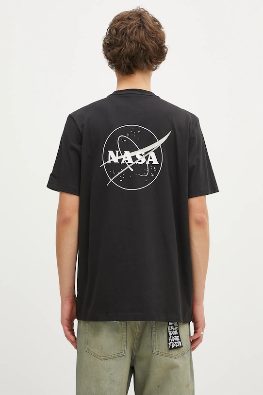 Odzież adidas t-shirt bawełniany Juventus x NASA Tee JE3133 czarny