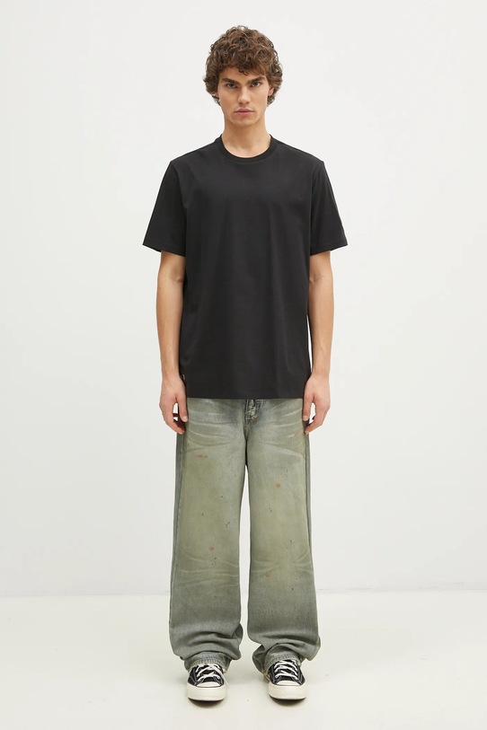 adidas t-shirt bawełniany Juventus x NASA Tee JE3133 czarny